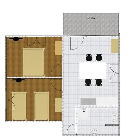 アパート Katalin Apartmanhaz ミシュコルツ